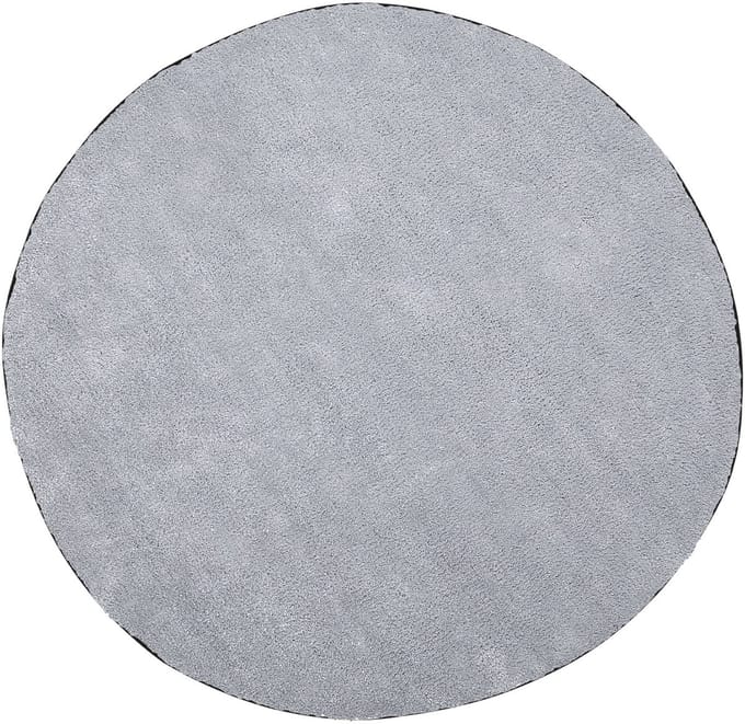 DEMRE - Shaggy vloerkleed - Lichtgrijs - 140 cm - Polyester