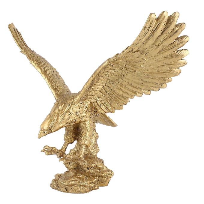 Hars Adelaar Beeld Decor Levendig Decoratief Adelaar Beeld Sculptuur Figuur voor Huis Woonkamer beige