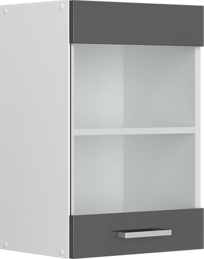 Vicco R-Line Hangkast – 40 cm met glazen deur Antraciet Hoogglans