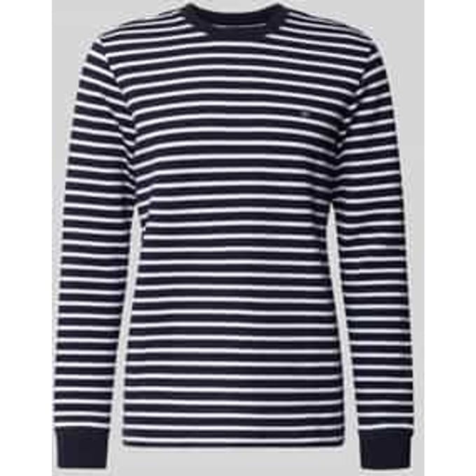 regular fit shirt met lange mouwen van katoenmix