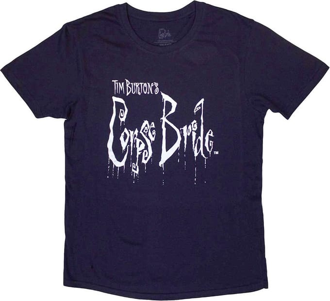 Corpse Bride - Logo Heren T-shirt - S - Blauw