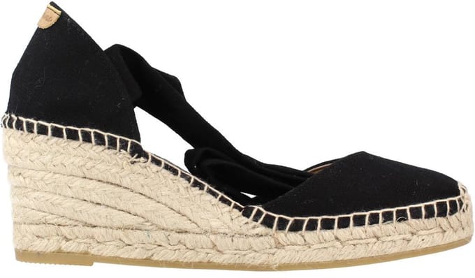 Espadrilles met sleehak en linten | JULIA