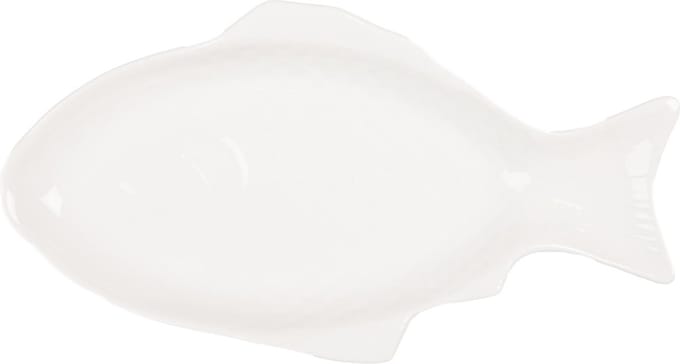 Clayre & Eef Kom Vis 375 ml Wit Keramiek