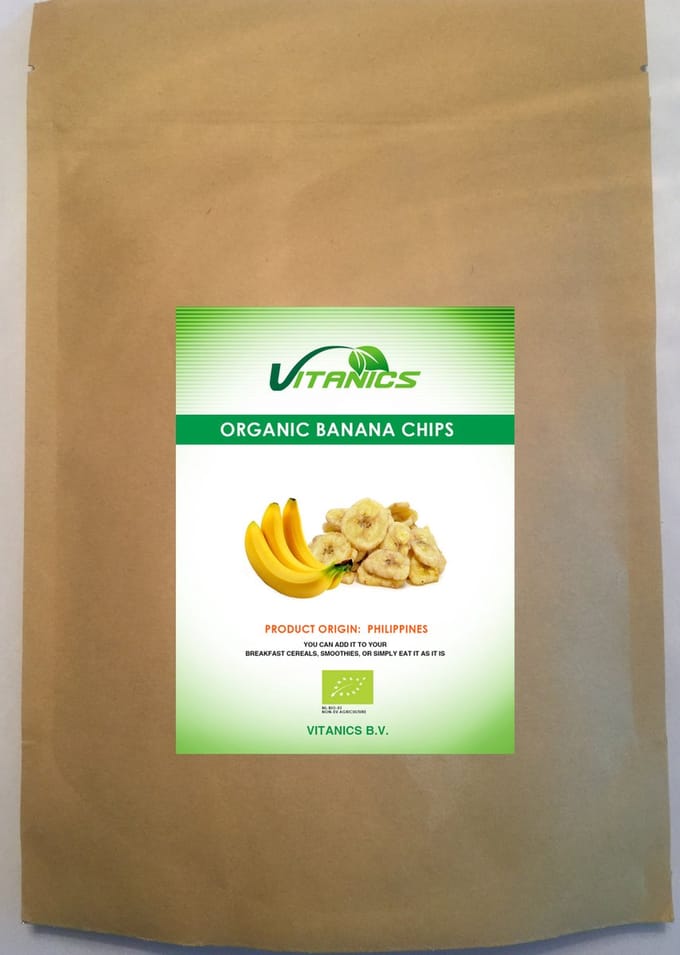 Biologische Bananenchips 200g