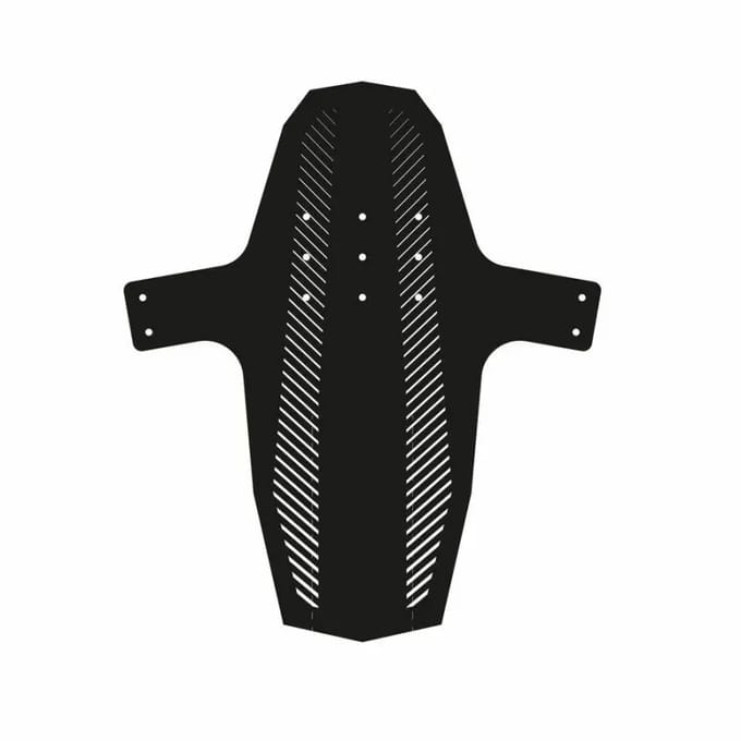 Spatbord voor hebie swap front stripes - ZWART