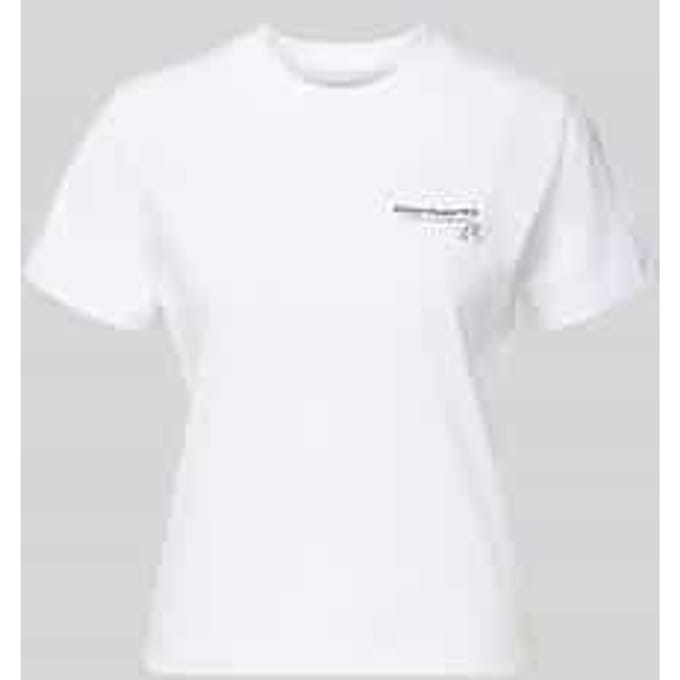 T-shirt met labeldetail