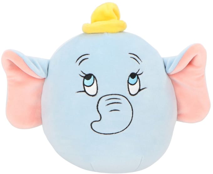 Disney Dumbo Squishy 22 cm - Knuffel - Zachte stof - Grijs