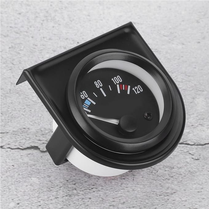 2-inch 12V Auto Watertemperatuur Temp Meter 40-120 graden Celsius Universele Gemodificeerde Onderdelen gray