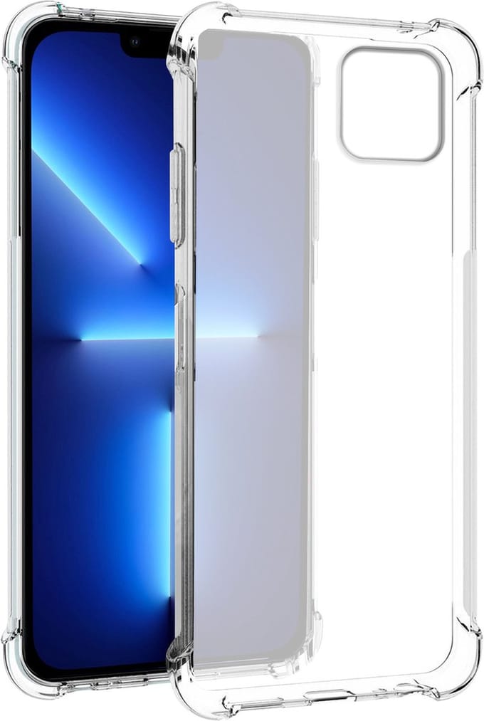 iPhone 13 Pro Max hoesje transparant siliconen backcover shockproof
