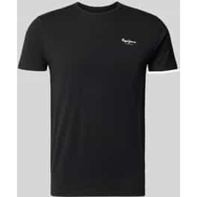 slim fit T-shirt van mix van katoen model 'ORIGINAL BASIC 3'
