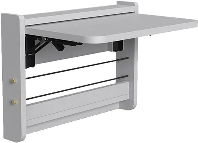 Klaptafel Wandmontage - Opklapbaar Bureau - Ruimtebesparend Werken - Massief Hout - 10mm - Kleur 1 Small