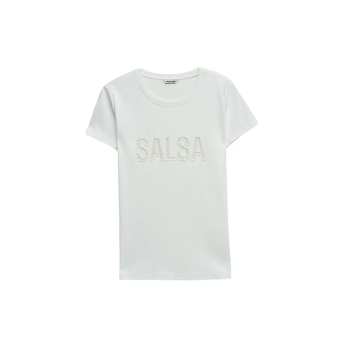 T-shirt met geborduurde textuur voor vrouwen Salsa Jeans