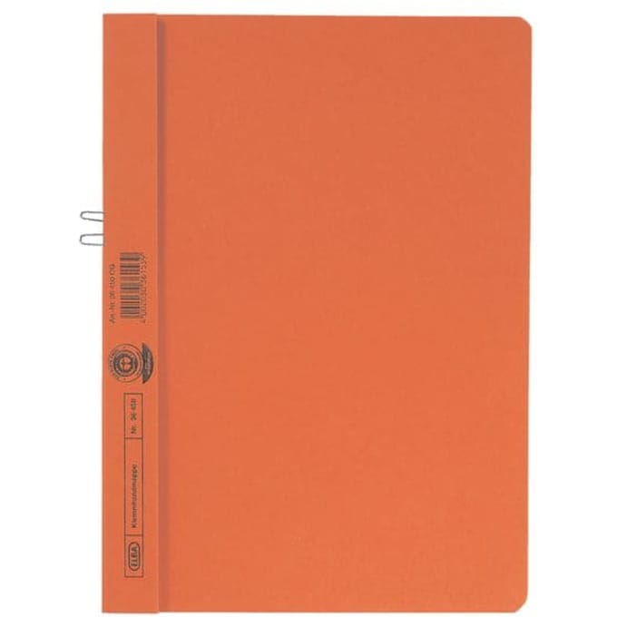ELBA klemmap A4 zonder voorblad, oranje, manilakarton