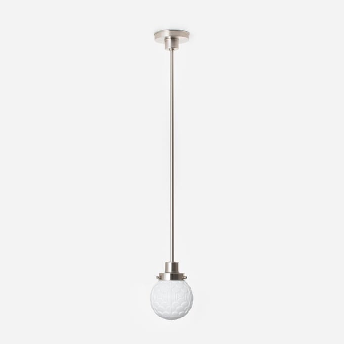 Hanglamp Arcade 20's Matnikkel - Art Deco Trade
