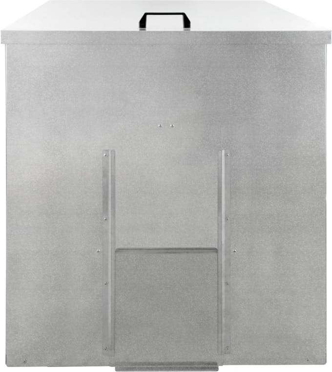 Brandstofopslagkast - zilver - 350kg - incl. kolenschep