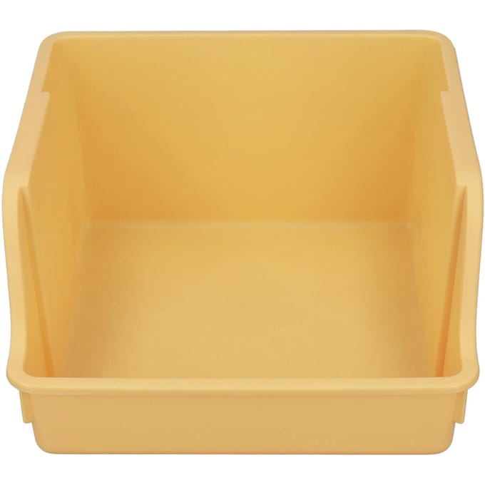 Support de Rangement de Livres de Bureau Conception de Poignée PP Ouverture Large en Forme de U Grande Capacité Livre de Bureau orange