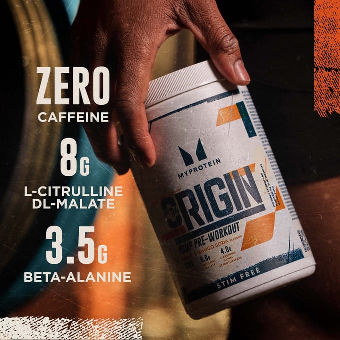 Origin Stim-Free Pre-Workout - 630G - 30servings - Cherry Drops