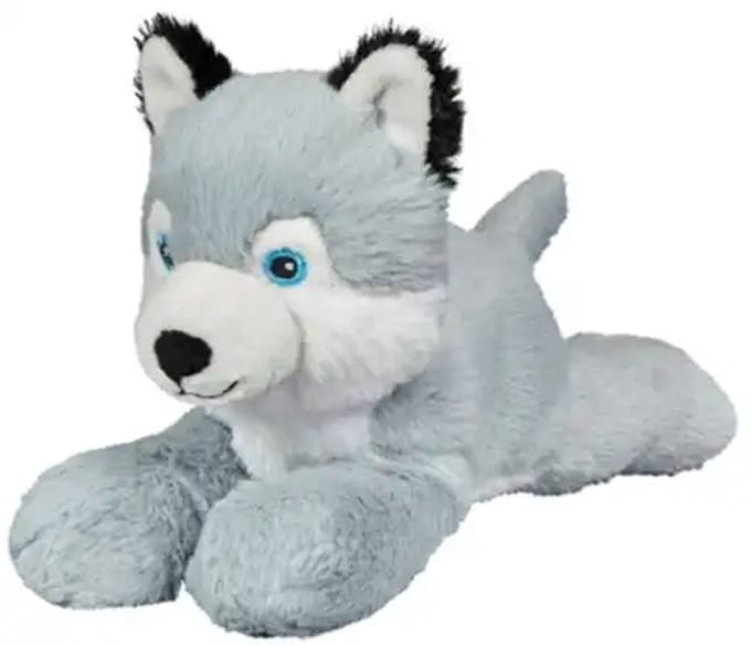 Husky Hond Grijs Pluche Knuffel 20 cm