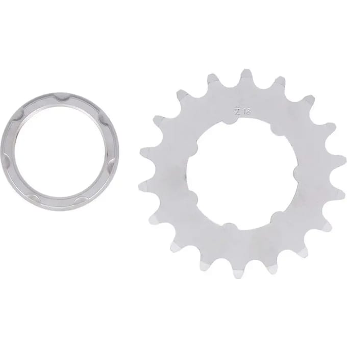 XLC kettingwiel SSS02 baan met ring 1/8 18T staal zilver