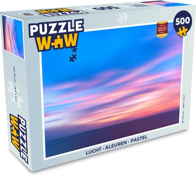 Puzzel Lucht - Kleuren - Pastel - Legpuzzel - Puzzel 500 stukjes