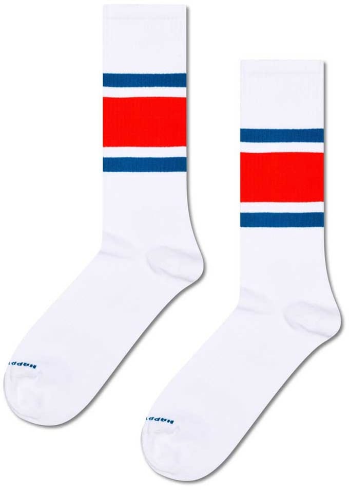 Happy Socks - Simple Stripe Sneaker Sock - Heren - Sokken