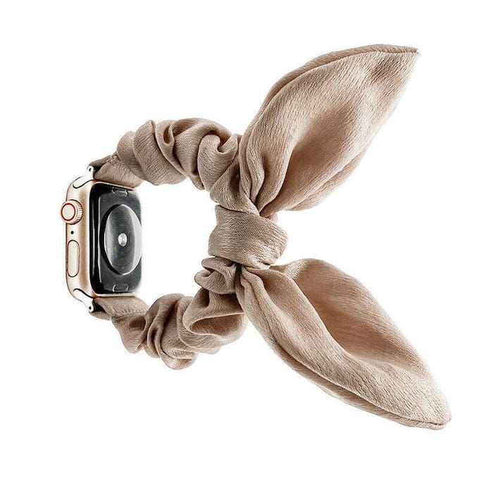 Apple Watch Ultra Scrunchie Butterfly bandje (beige)