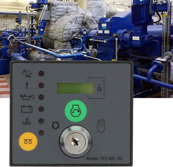 Generator Controller - Elektronisch Paneel - Handmatige Start - Hoge Nauwkeurigheid - 68x68mm Gat