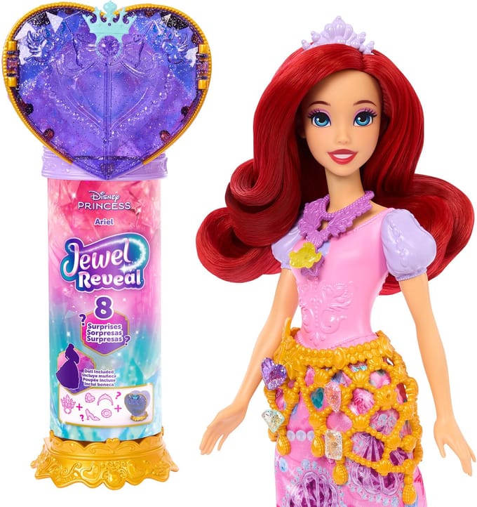 Disney Prinses Jewel Reveal - Ariël modepop met 8 verrassingen