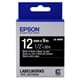 Epson LK-4BWV levendige tape wit op zwart 12mm (origineel)