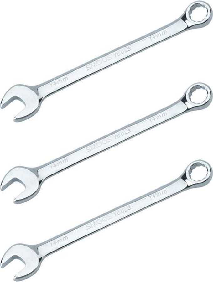 Datona® Ring-steeksleutel 14 mm - 3 stuks