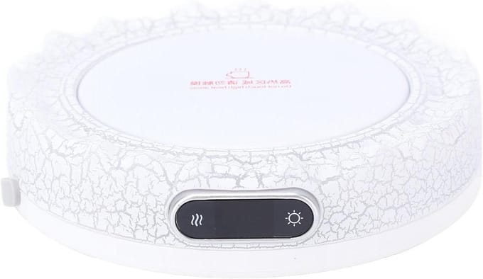 Bekerwarmer - Verwarmingsplaat - Drankjes Warm Houden - Digitale Temperatuurkeuze - 12 cm Diameter - Zwart