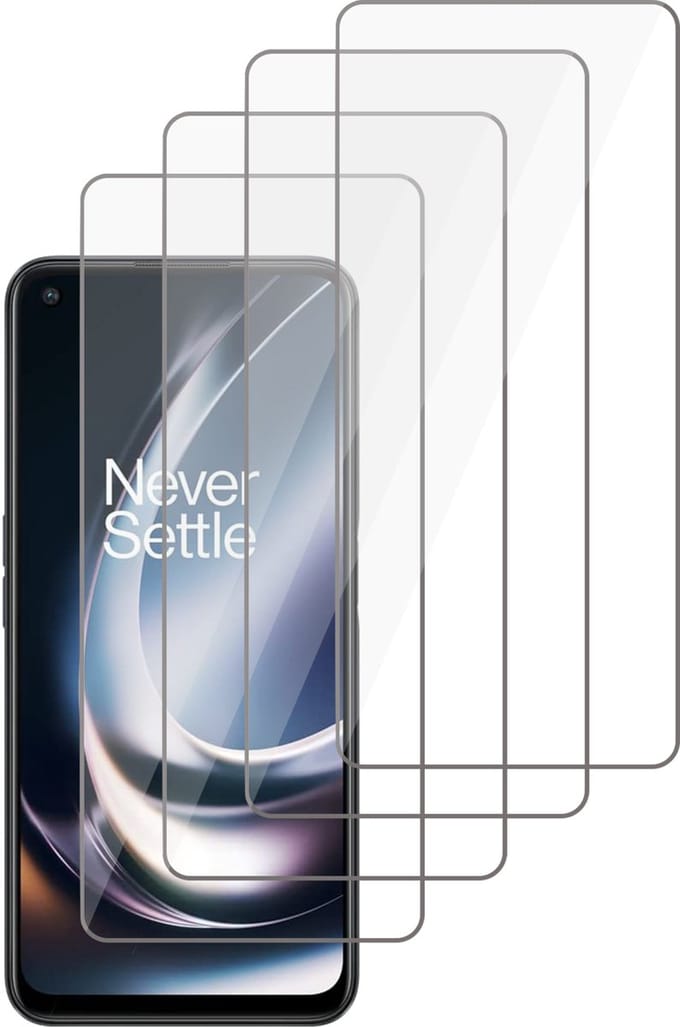 Screenprotector geschikt voor OnePlus Nord CE 2 Lite - Gehard Glas Beschermglas Tempered Glass Screen Protector - 4 Stuks