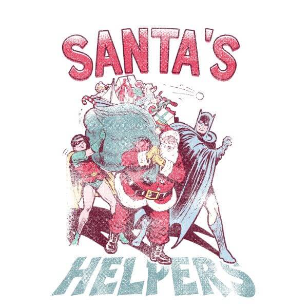 DC Santa's Helpers Women's Christmas T-Shirt - White - L