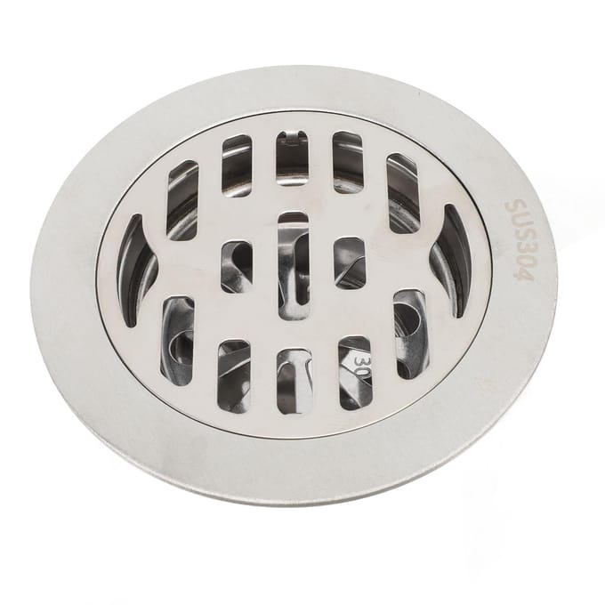 Rond Vloerafvoerputje 3.9in Roestvrij Staal Geurbestendig Hoge Doorstroming Antislip Doucheafvoerset voor 75mm white