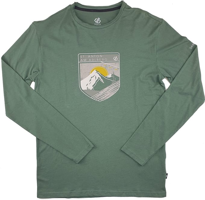 Dare2B Heren Upgrade II Long Sleeve Duck Green Maat M
