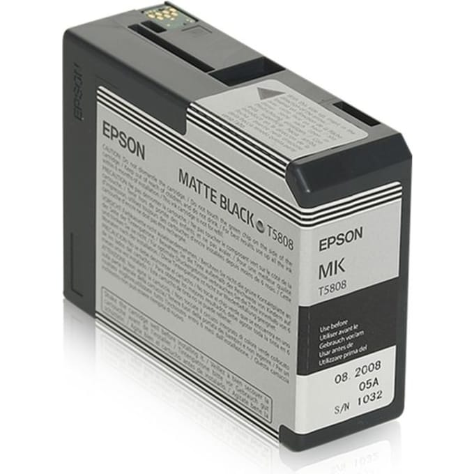 Epson T580 (C13T580800) Inktcartridge Mat-zwart
