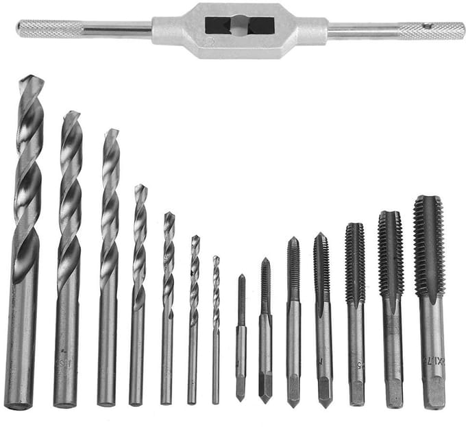 Dailygoody - Draadboor Set - Schroefboor + 14 Draadboren M3-M12
