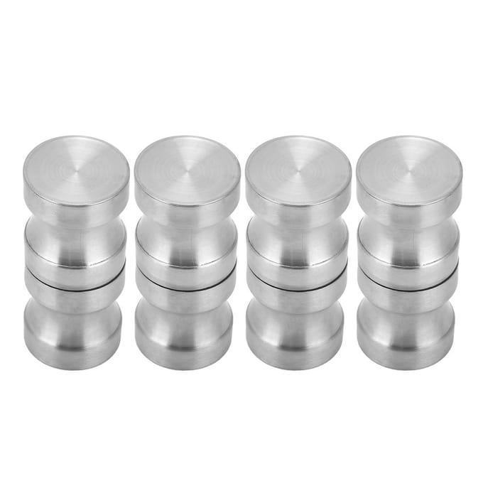 4 Sets Poignées Boutons de Porte de Douche en Verre Acier Inoxydable 304 Quincaillerie Accessoire de Salle de Bain
