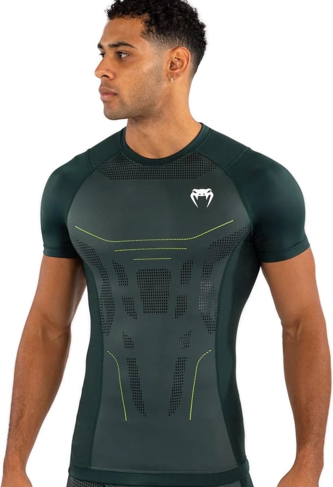 Venum Technical 3.0 Rashguard Compressieshirt Forest Green - M