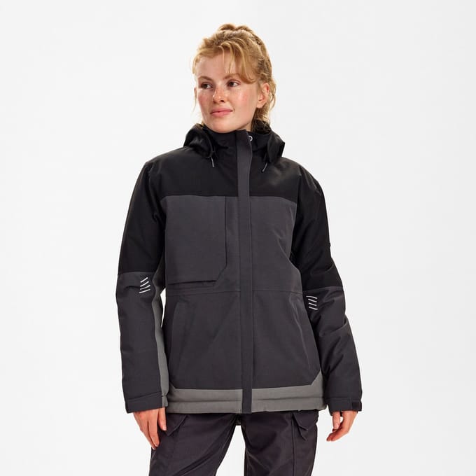 Engel Entire winterjack voor dames 1435-176 - Anthracite Grey / Black - L