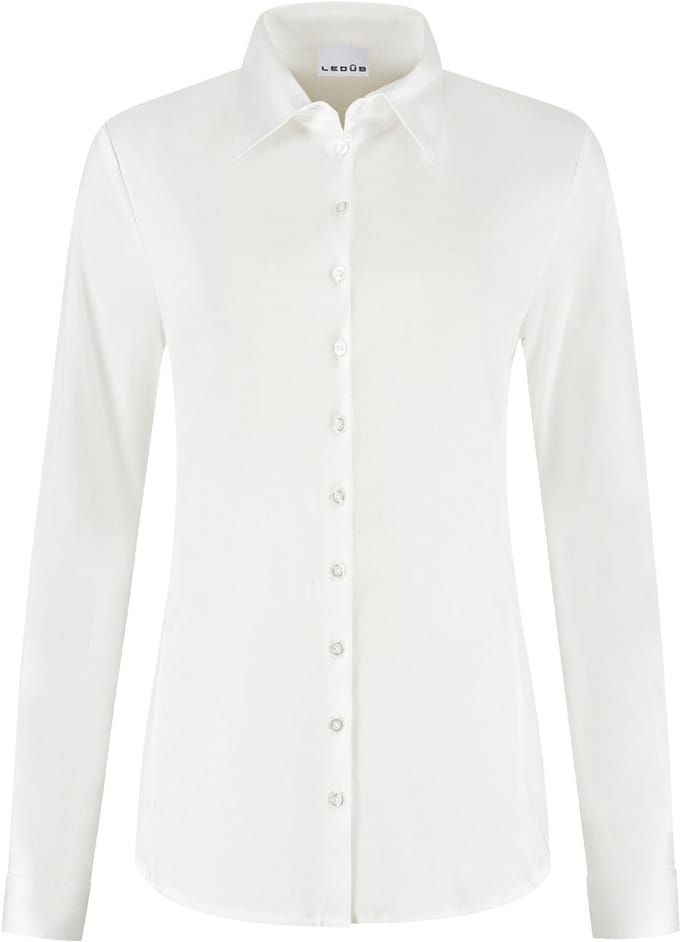 Ledub dames blouse Lizzy - jersey - wit