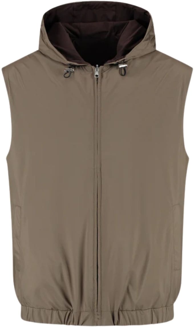 Duquezzi - Jas Groen Duquezzi Reversible Vest Bodywarmers Groen Dqa30026003
