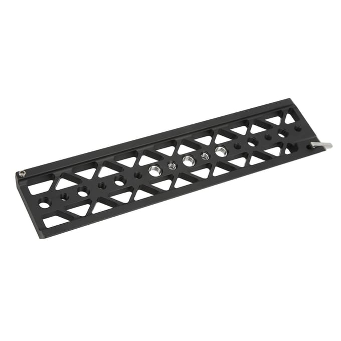 Camera Veiligheid Dovetail Plaat met 3/8 Inch Schroefgat voor het Monteren van Statief en Andere Accessoires black