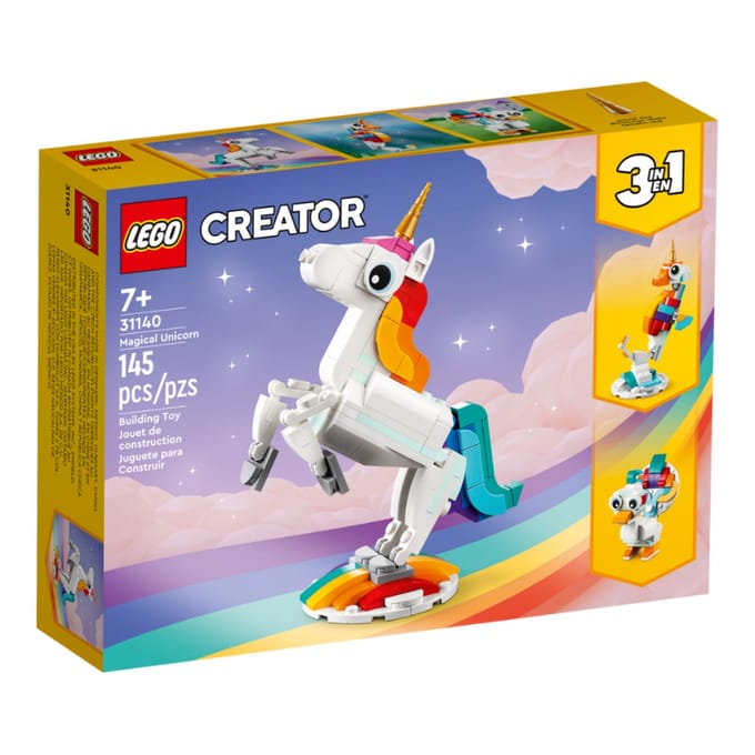 LEGO Creator 3in1 Magische Eenhoorn Speelgoed Set - 31140