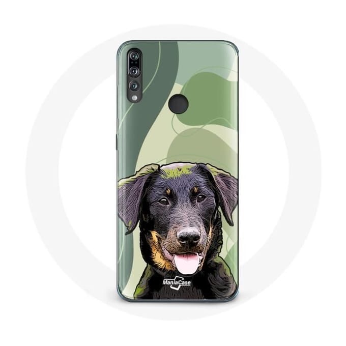 Coque - Huawei - P30 Lite - Souple - Noir - Beauceron noir