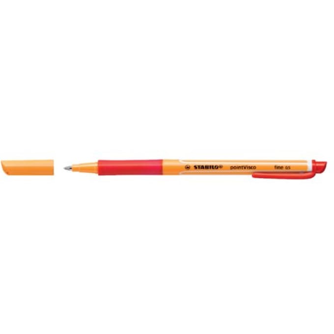 Rollerpen stabilo pointvisco 1099/40 fijn rood