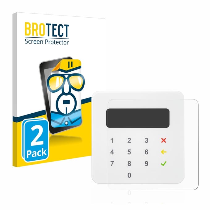 BROTECT - Screenprotector voor SumUp Air - Folie Beschermfolie transparant 2 Stuks
