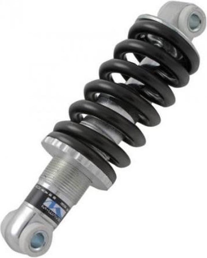 Achterdemper M-Wave 150 mm aluminium - zwart / zilver