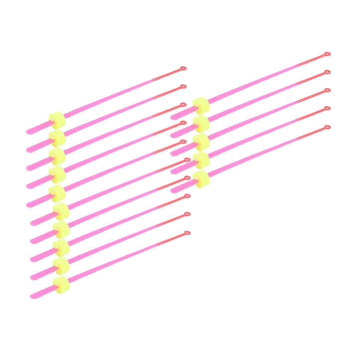 15 Stuks Set Mini Winter Ijsvishengel Voorste Einde Sectie Hengeltop Visaccessoires 12CM pink