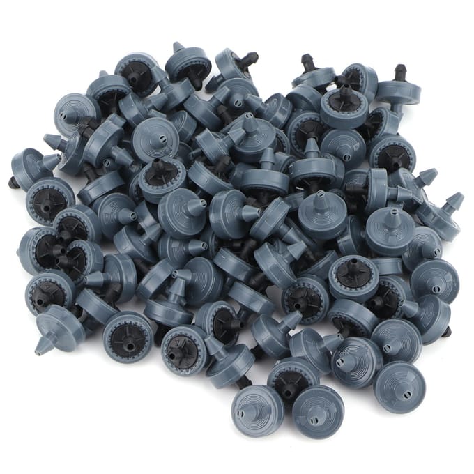 100 STUKS Zak 4L Druppelirrigatie Drukcompenserende Druppelaar Irrigatieapparatuur black